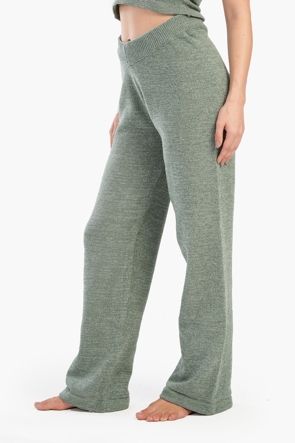 Knitted High Waist Pyjama Pants