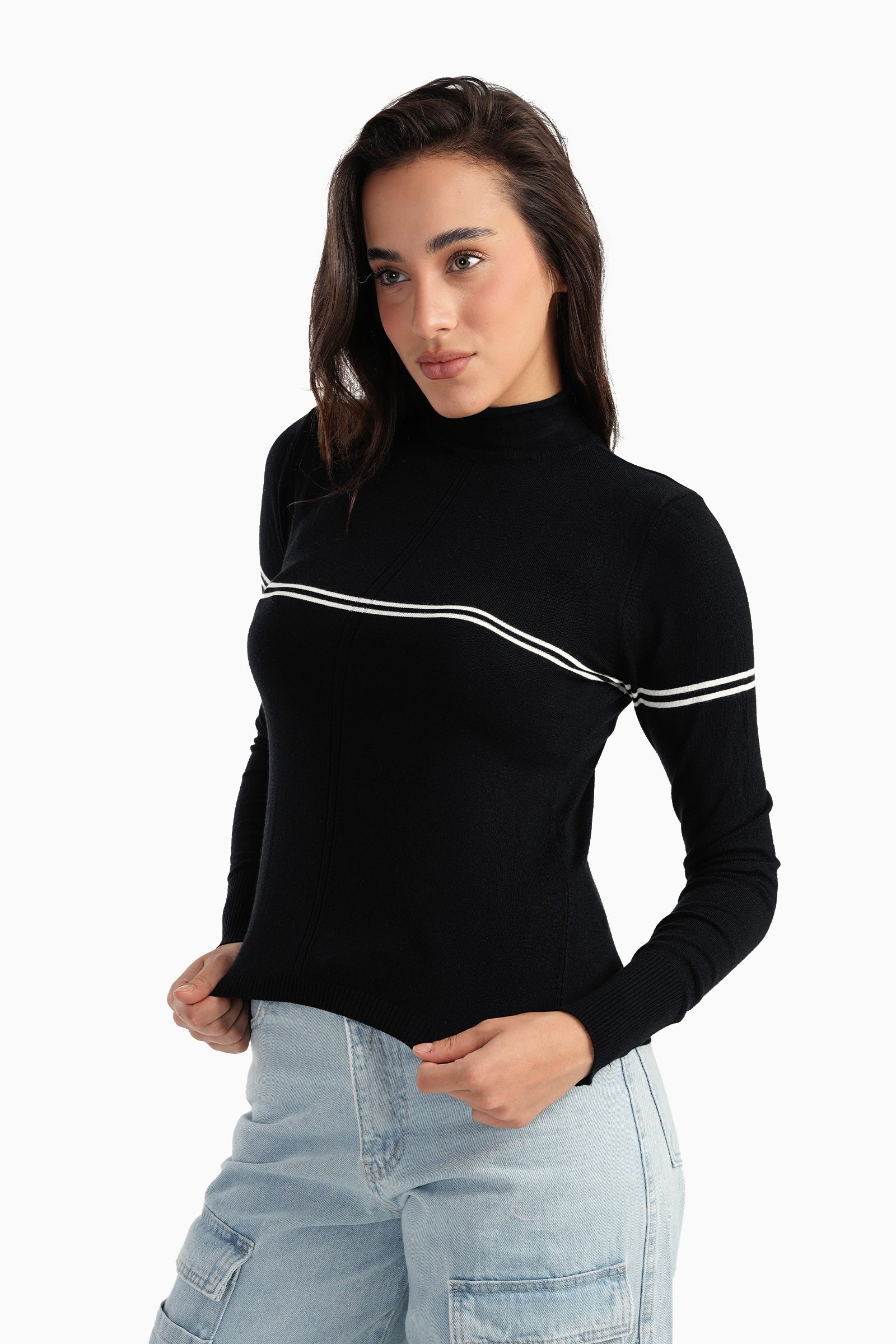 Asymmetrical Slim Fit Pullover