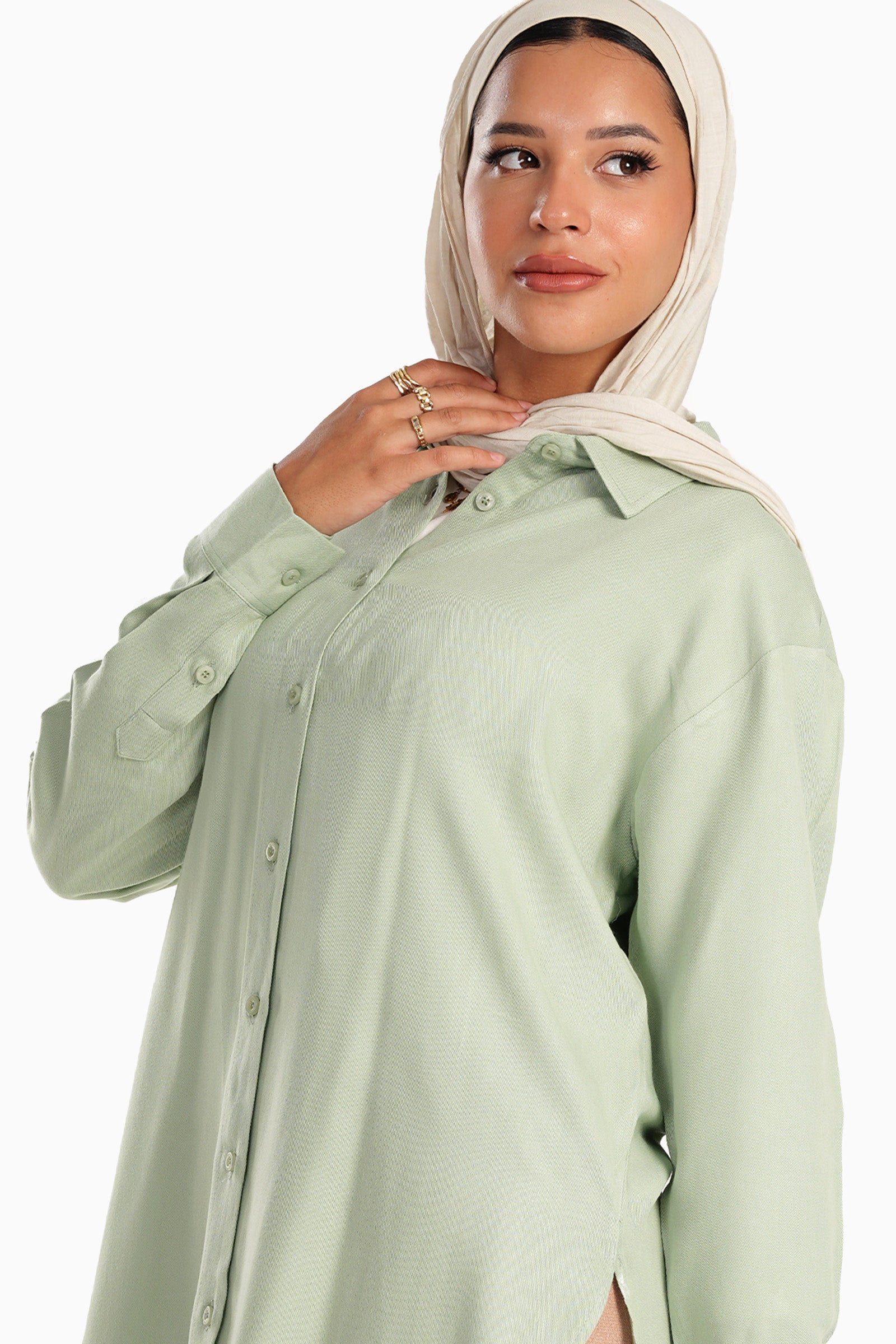 Viscose Asymmetrical Shirt