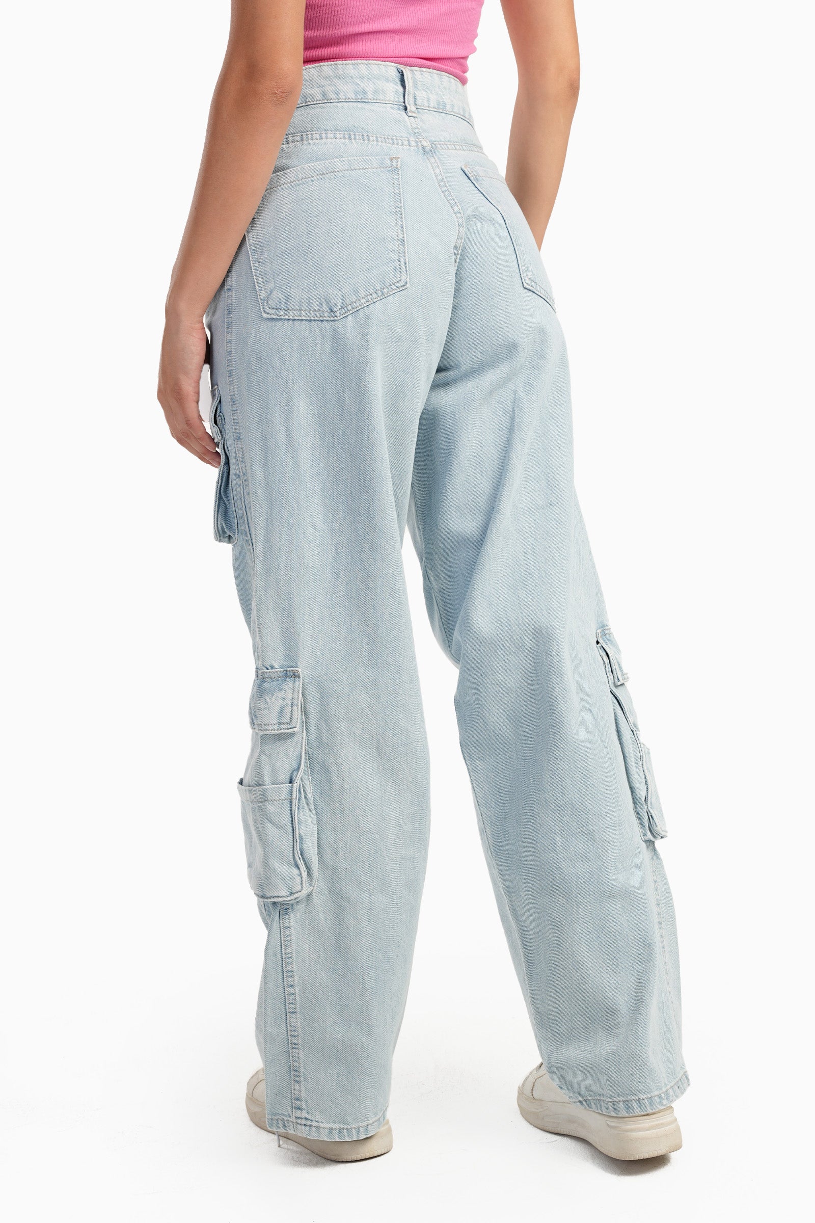 Light Blue Cargo Jeans