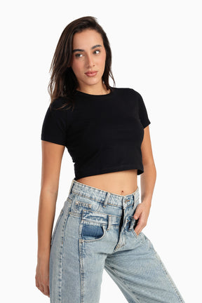 Everyday Cotton Cropped T-Shirt