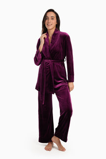 3-Piece Velvet Pyjama Set