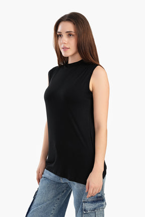 Sleek Viscose Sleeveless Top