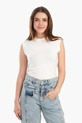 Sleek Viscose Sleeveless Top