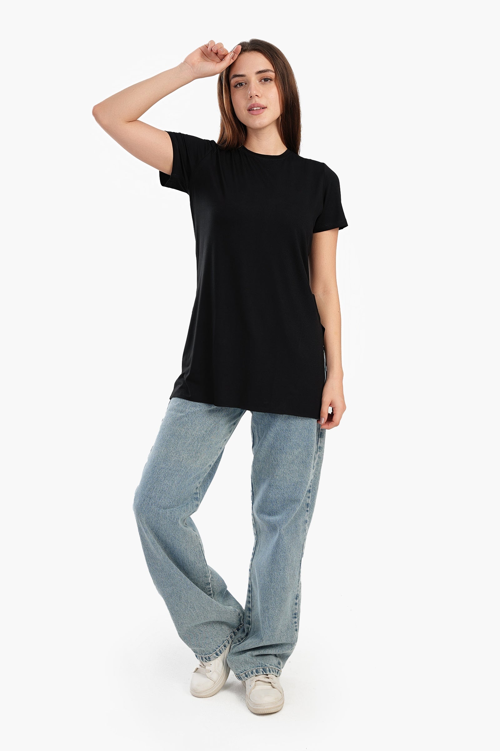 Chic Viscose Half-Sleeve Top