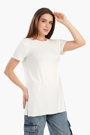 Chic Viscose Half-Sleeve Top