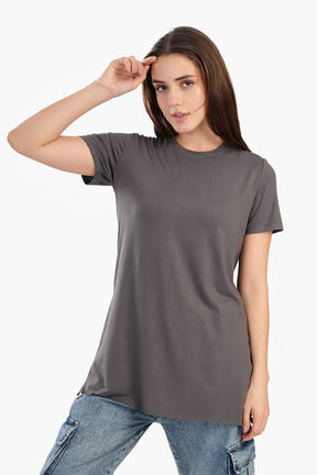 Chic Viscose Half-Sleeve Top