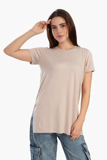 Chic Viscose Half-Sleeve Top