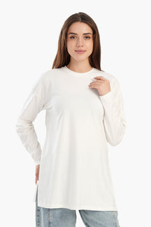 Dropped Shoulder Plain T-shirt