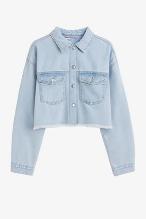 Denim Cropped Shirt