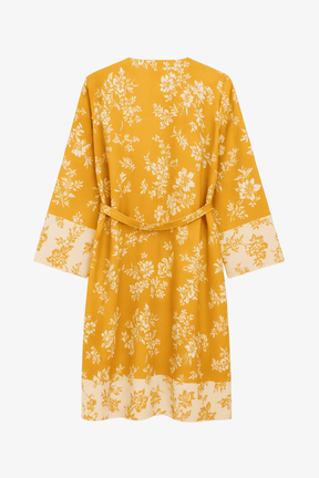Cotton Colored Midi Kimono