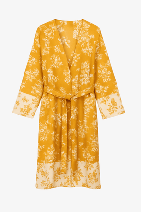 Cotton Colored Midi Kimono