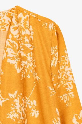 Cotton Colored Midi Kimono