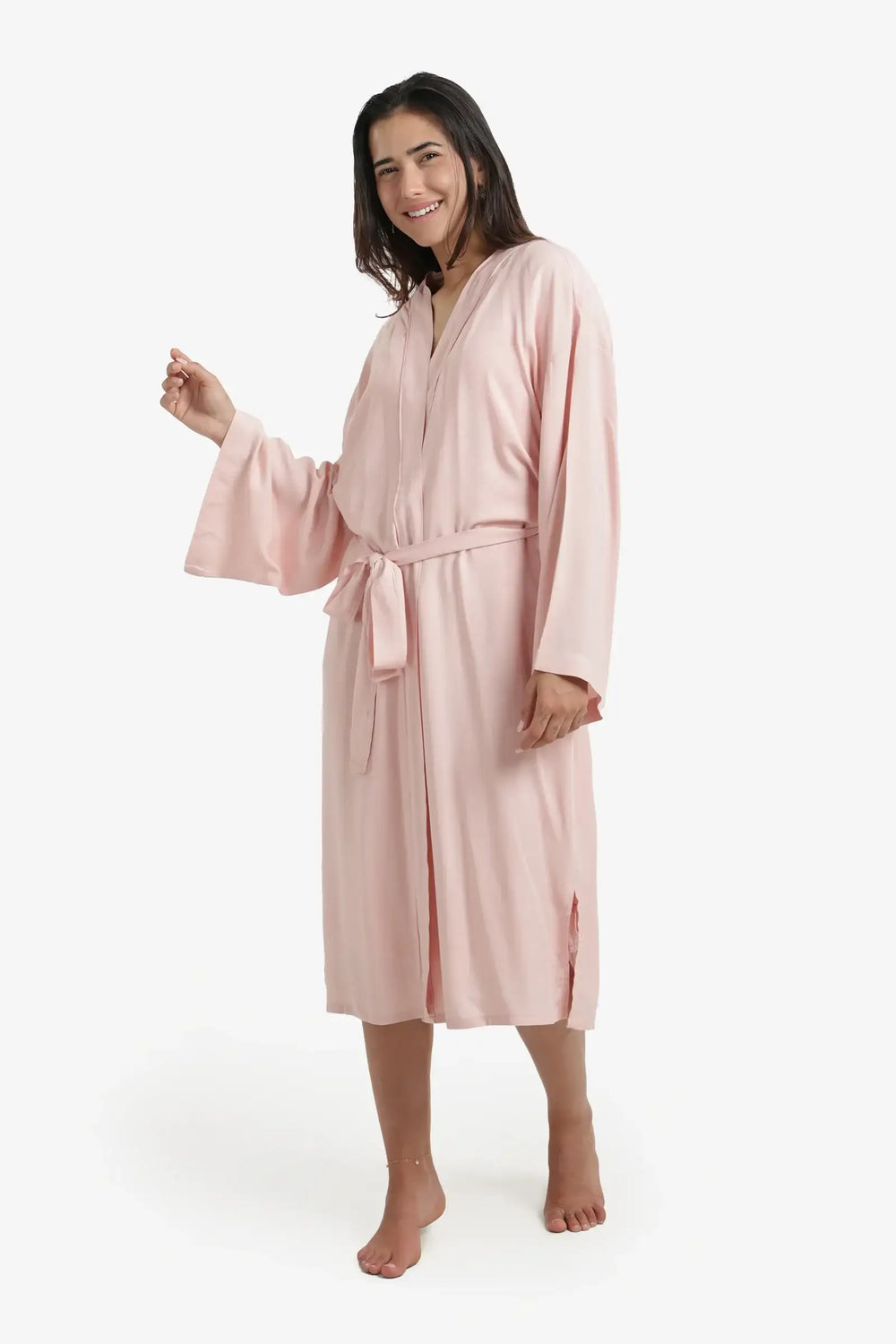 روب فيسكوز مطبوع من الخلف