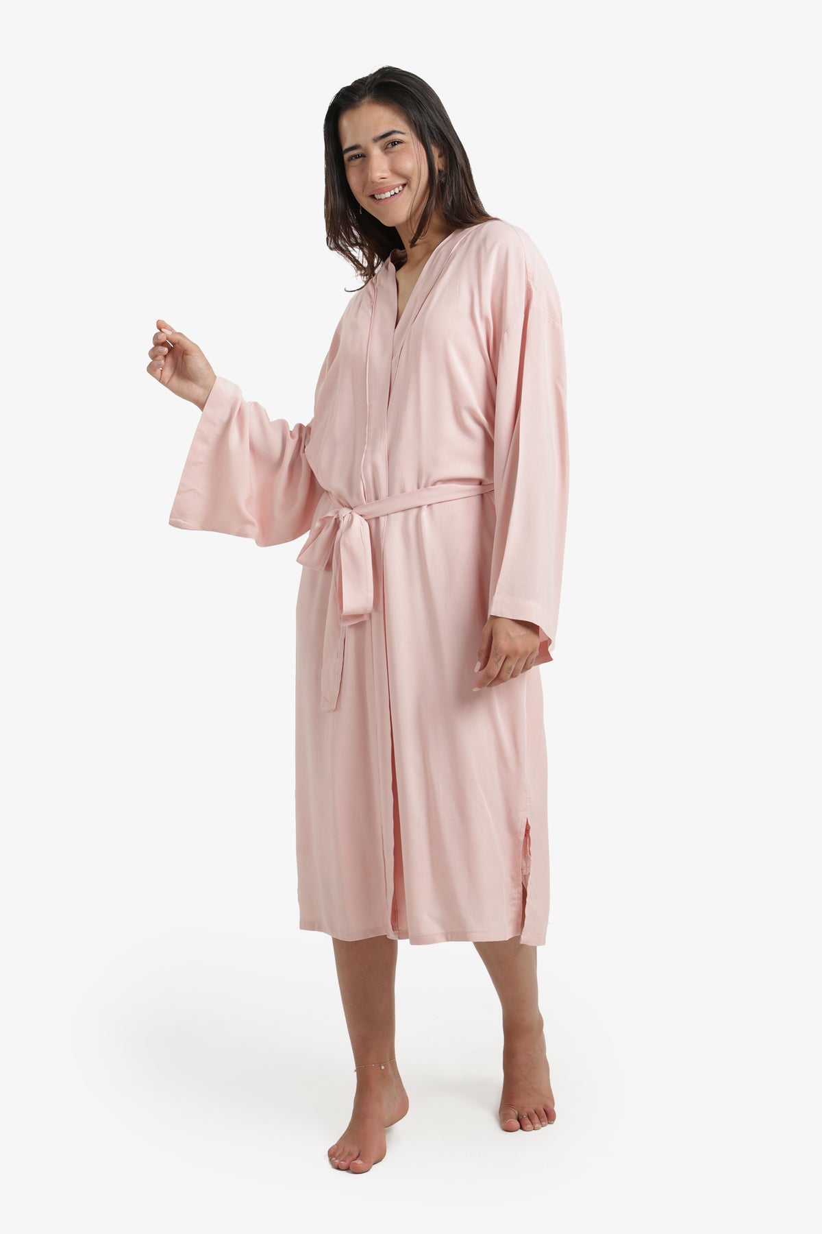 Printed Back Viscose Robe
