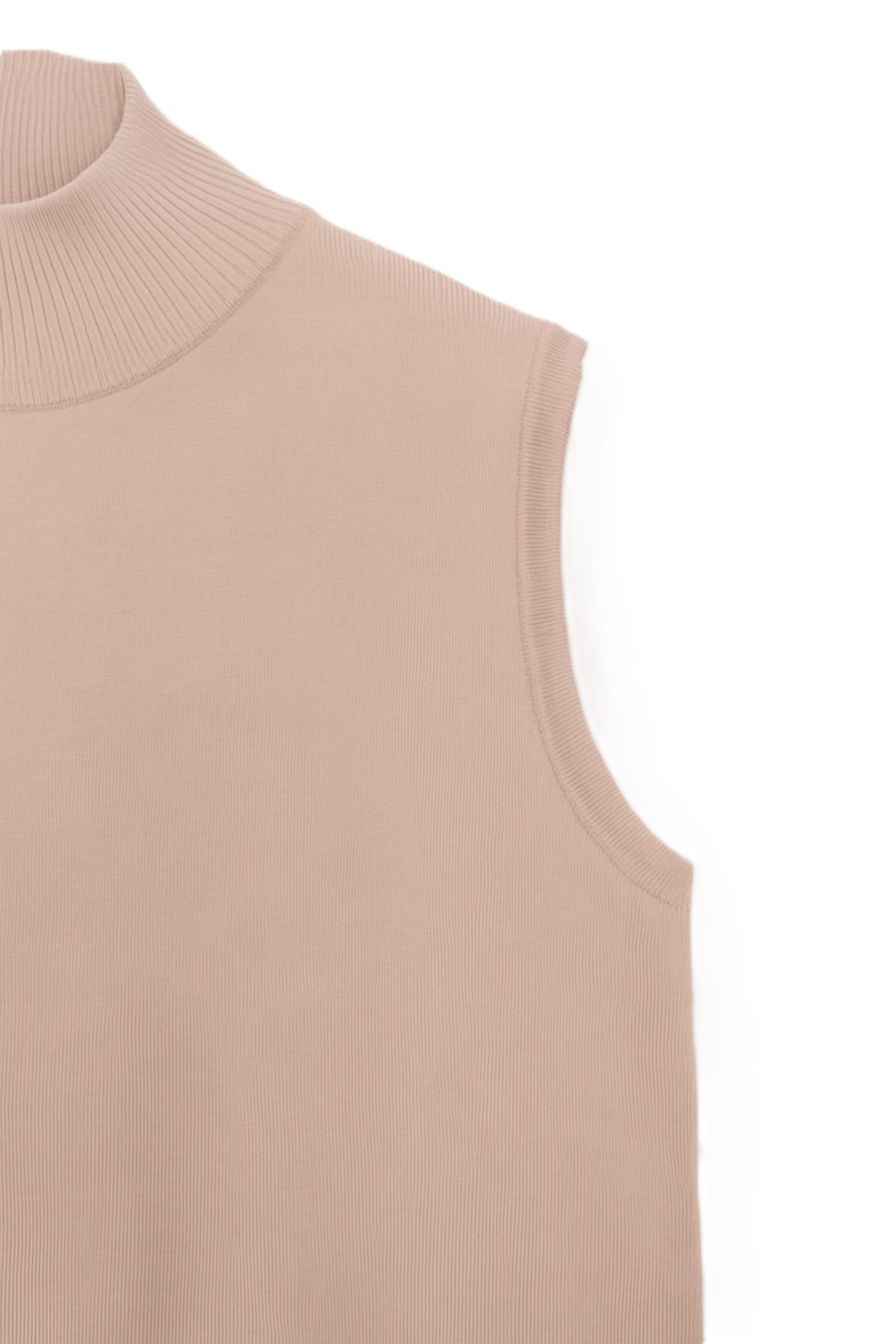 High Neck Sleeveless Pullover