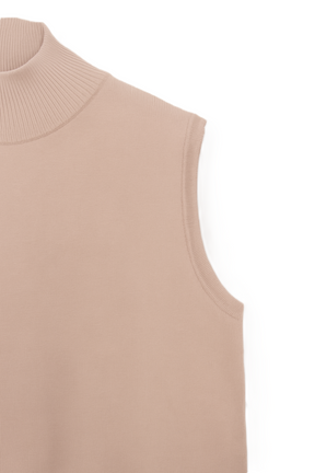 High Neck Sleeveless Pullover
