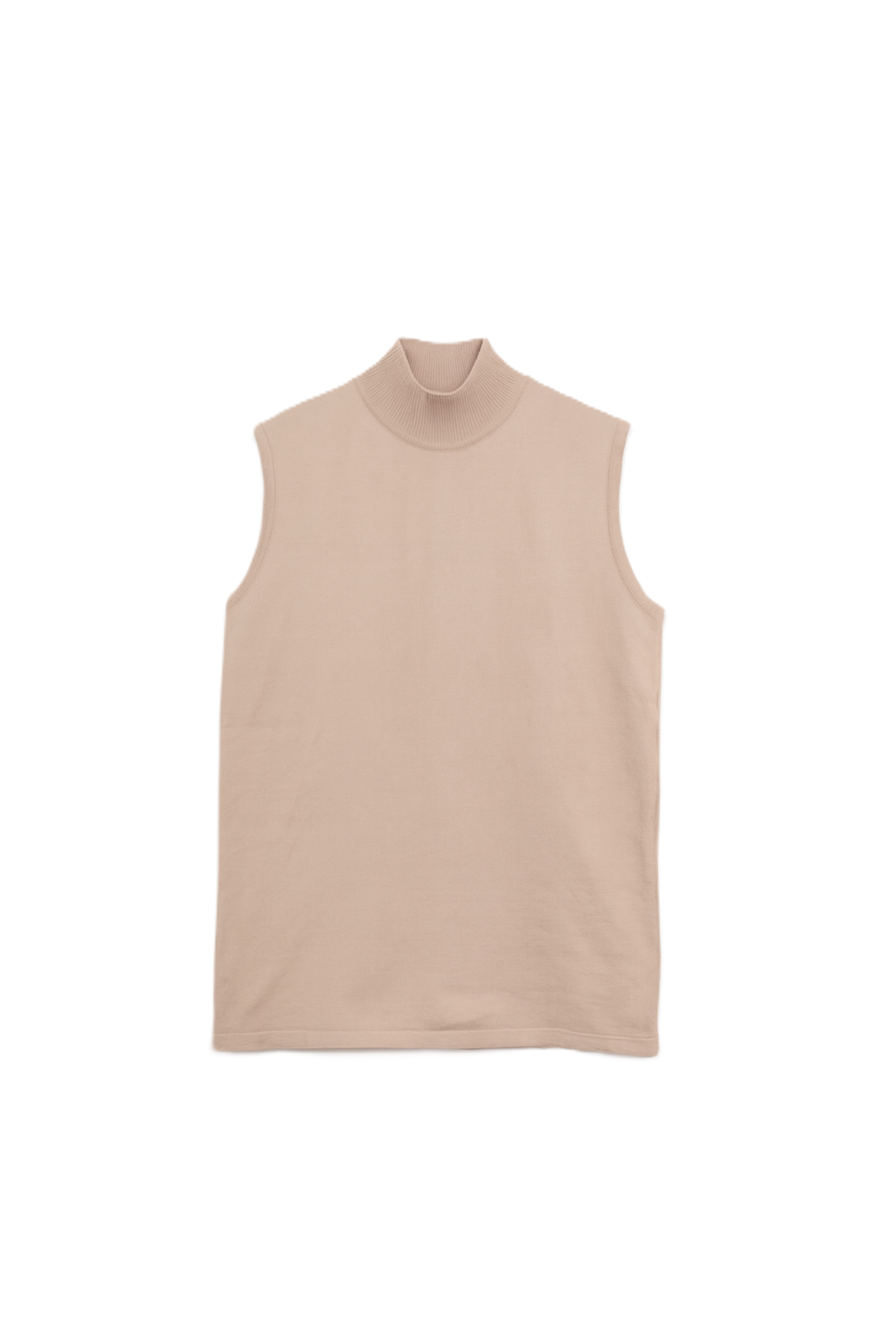 High Neck Sleeveless Pullover