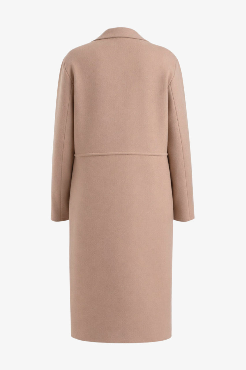 بالطو بطول الركبة مع حزام