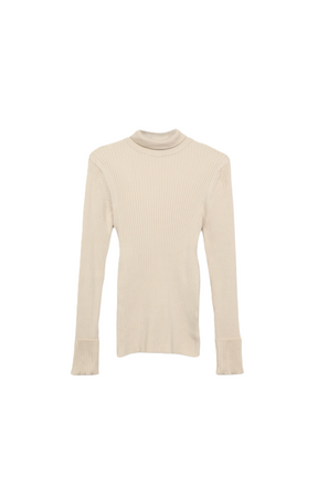 Ribbed Turtleneck Pullover
