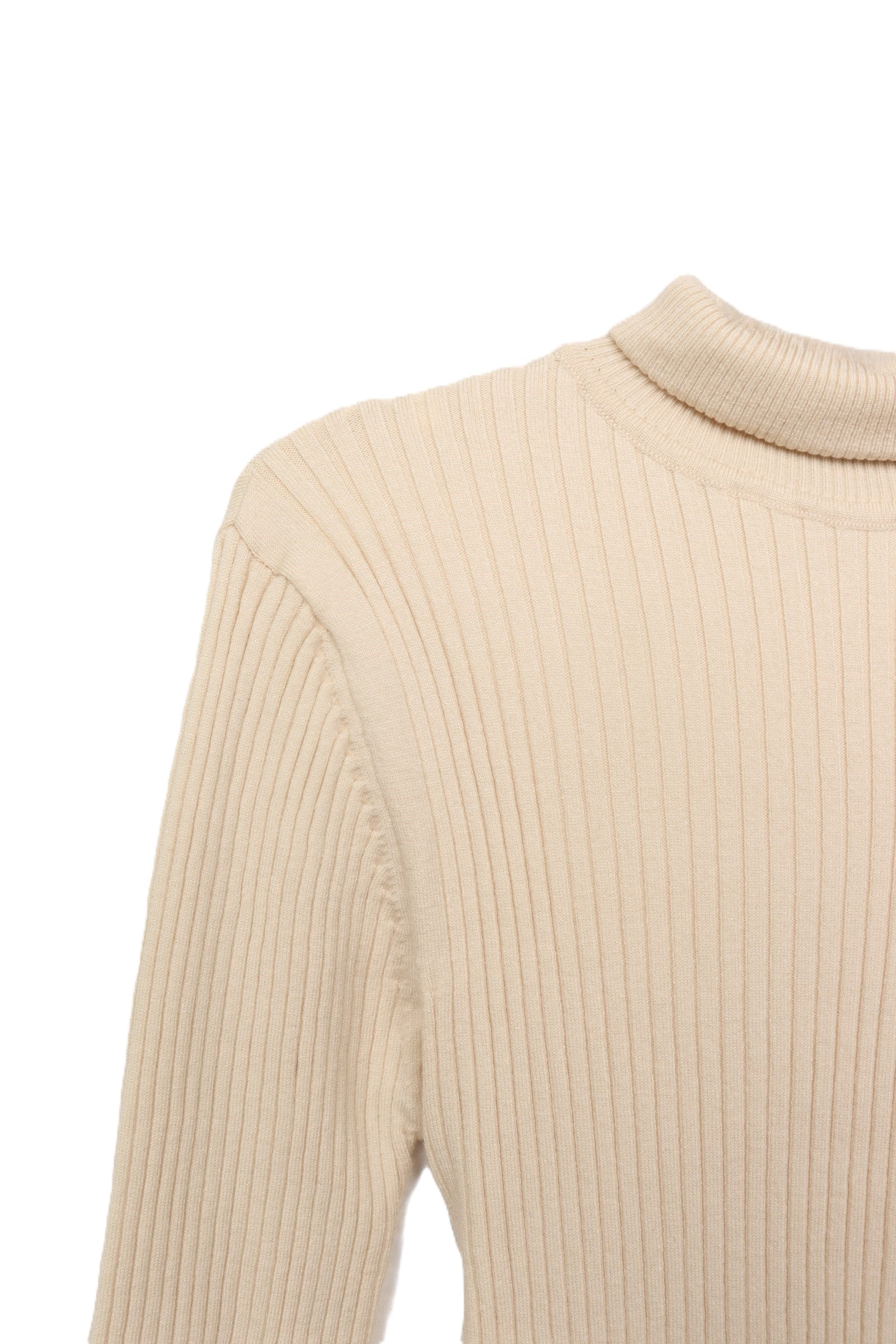 Ribbed Turtleneck Pullover