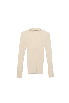 Ribbed Turtleneck Pullover