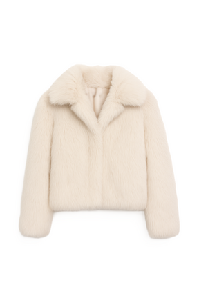 Sherpa Open Neckline Coat