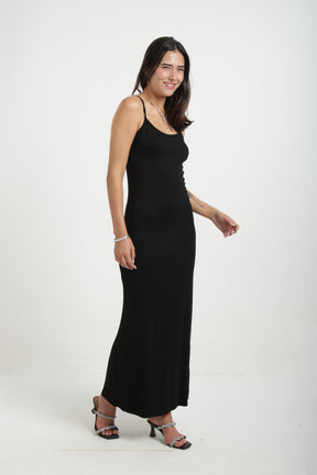 Plain Slim Fit Maxi Dress