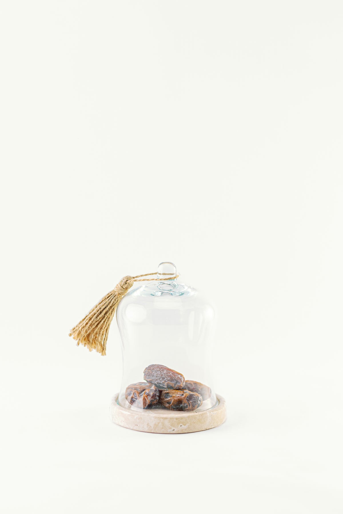 Glass Dome with Marble Base
