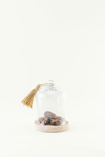 Glass Dome with Marble Base