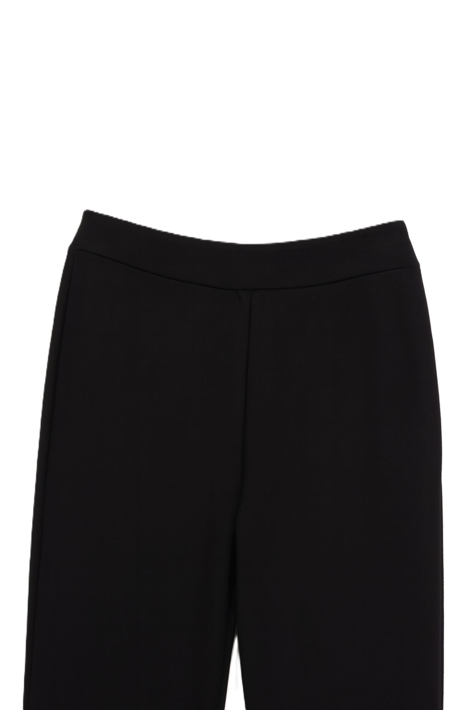 Black Cotton Blend Pants