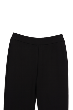 Black Cotton Blend Pants