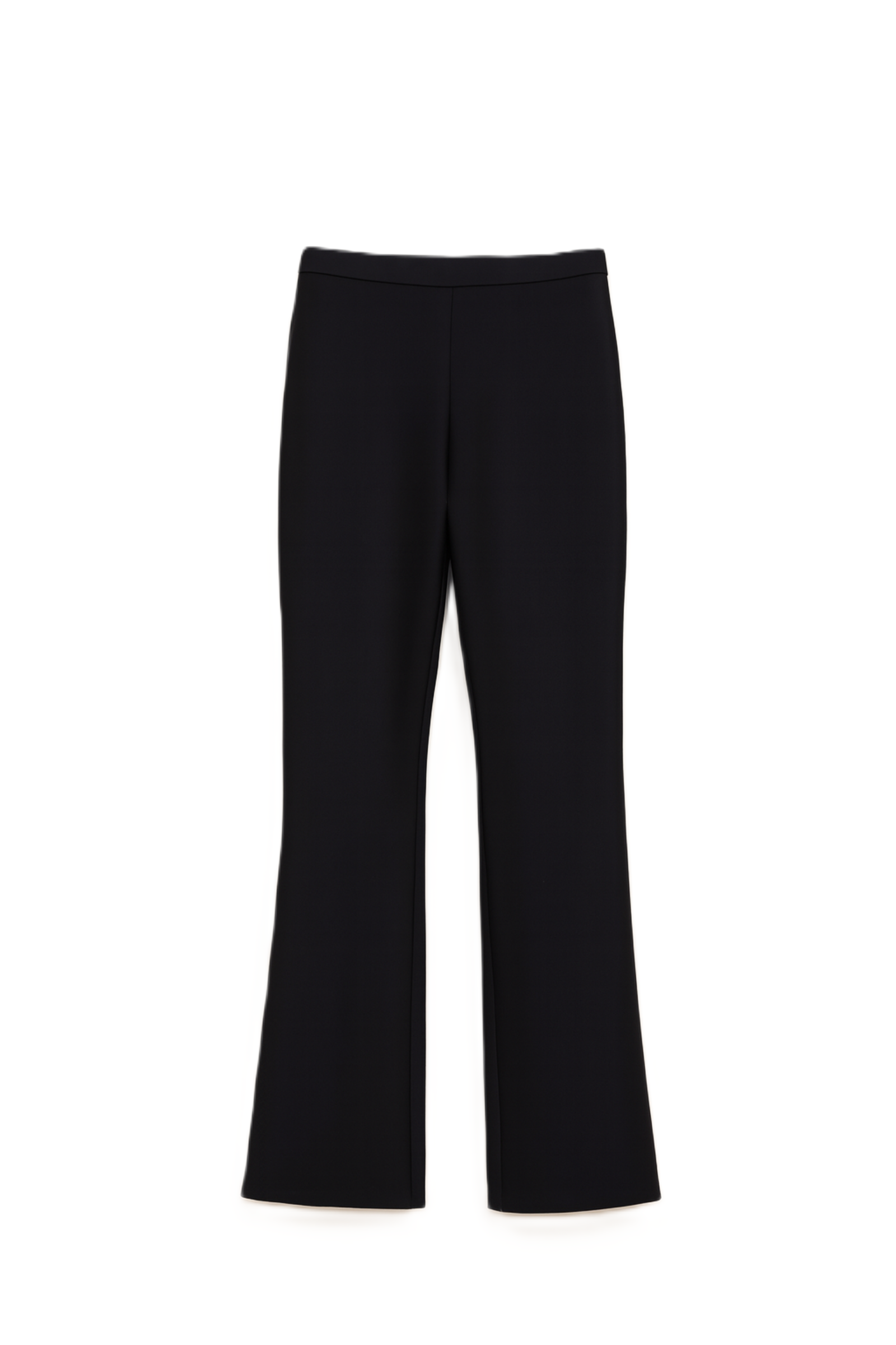 Black Cotton Blend Pants