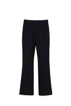 Black Cotton Blend Pants