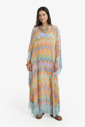 Relaxed Zigzag Beach Dress