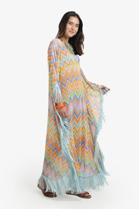 Relaxed Zigzag Beach Dress