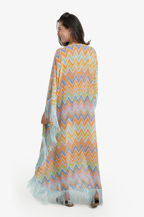 Relaxed Zigzag Beach Dress