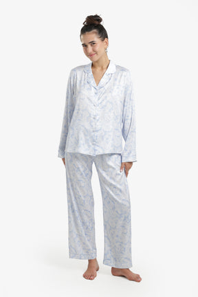 Blue & White Pyjama Set