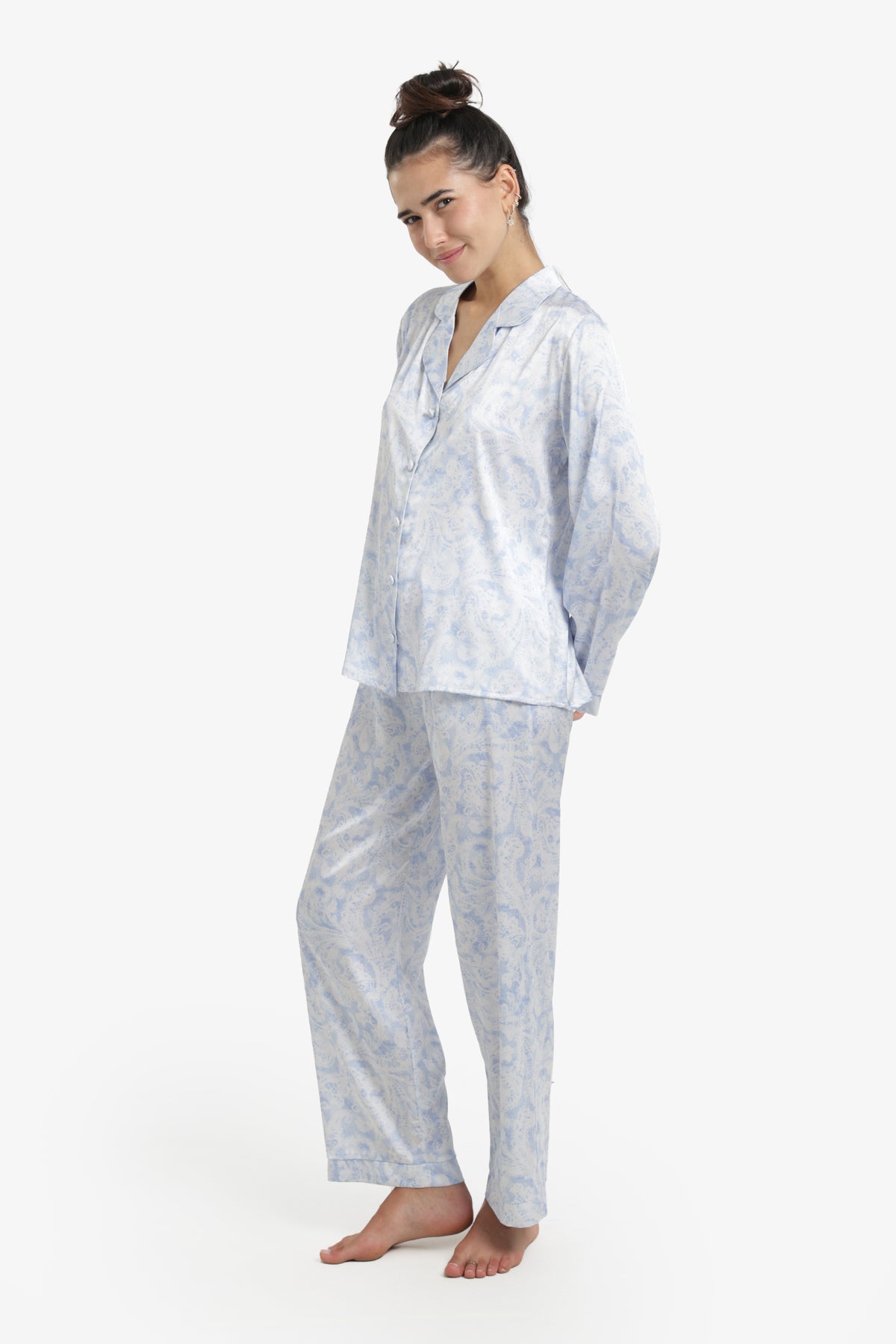 Blue & White Pyjama Set