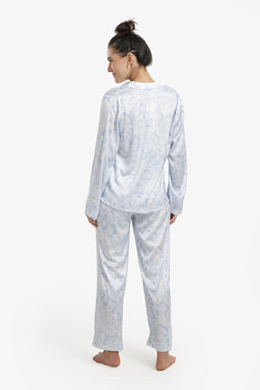 Blue & White Pyjama Set