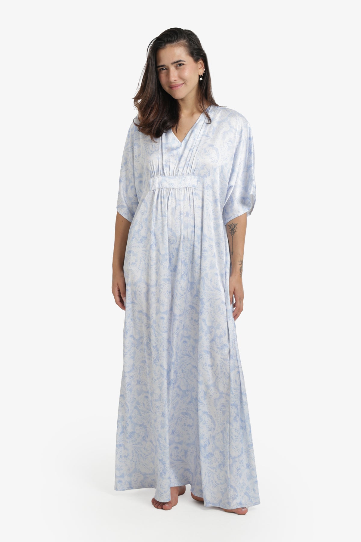 Comfortable V-Neck Nightgown