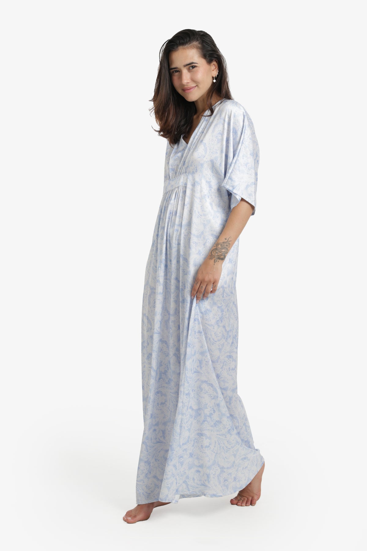Comfortable V-Neck Nightgown