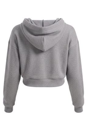 Hooded Ribbed Lounge Sweatshirt