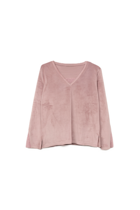 V-Neck with Lace Pyjama Set