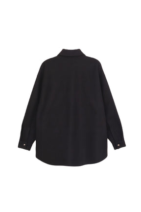 Button-Down Fleece Overshirt