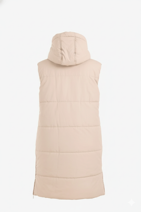 Hooded Long Puffer Vest