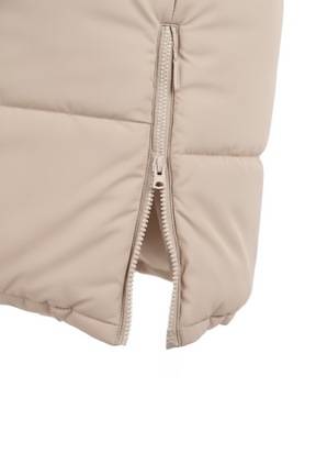 Hooded Long Puffer Vest