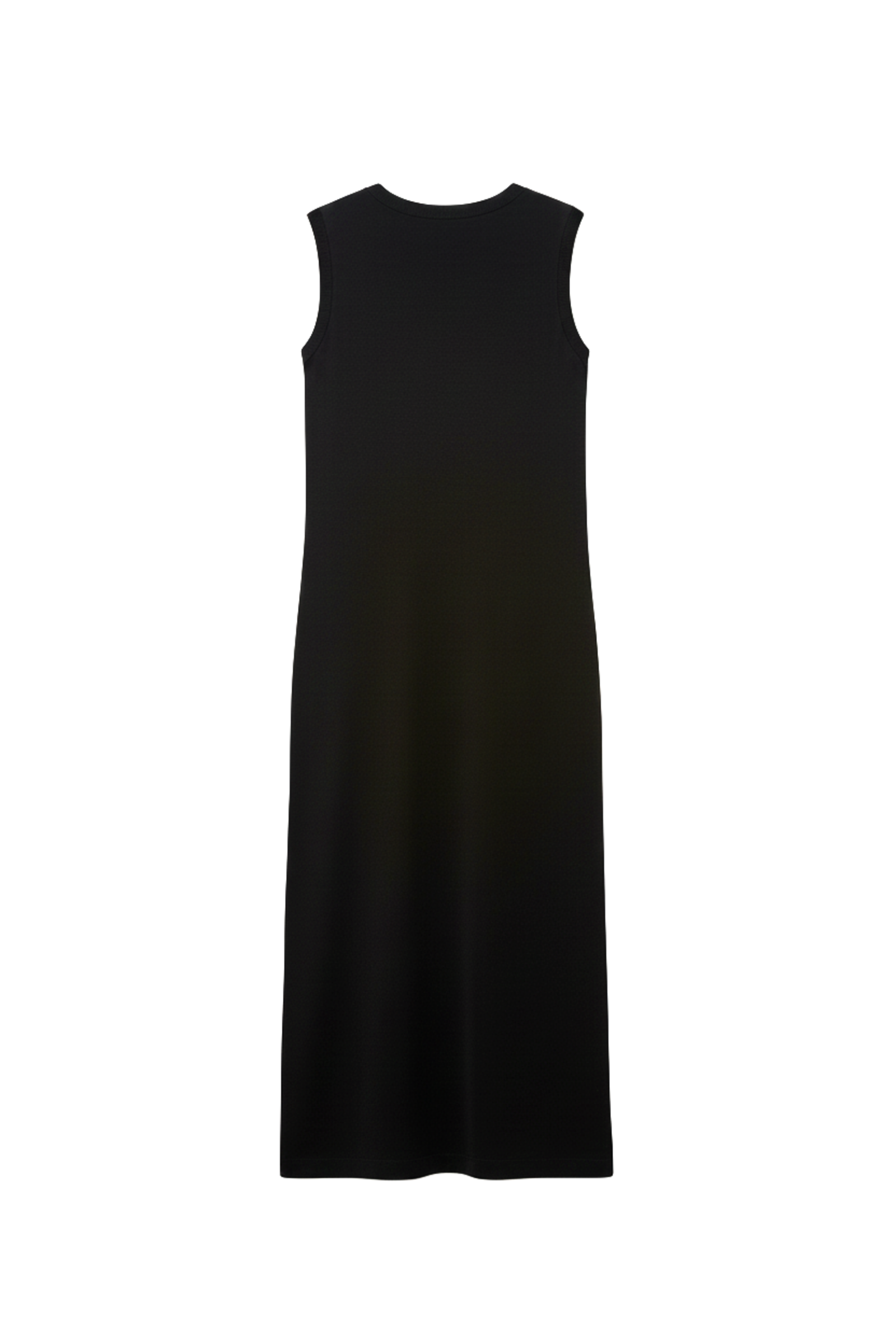 Dress with Ribbed Trim