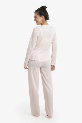 Self Pattern Pyjama Set