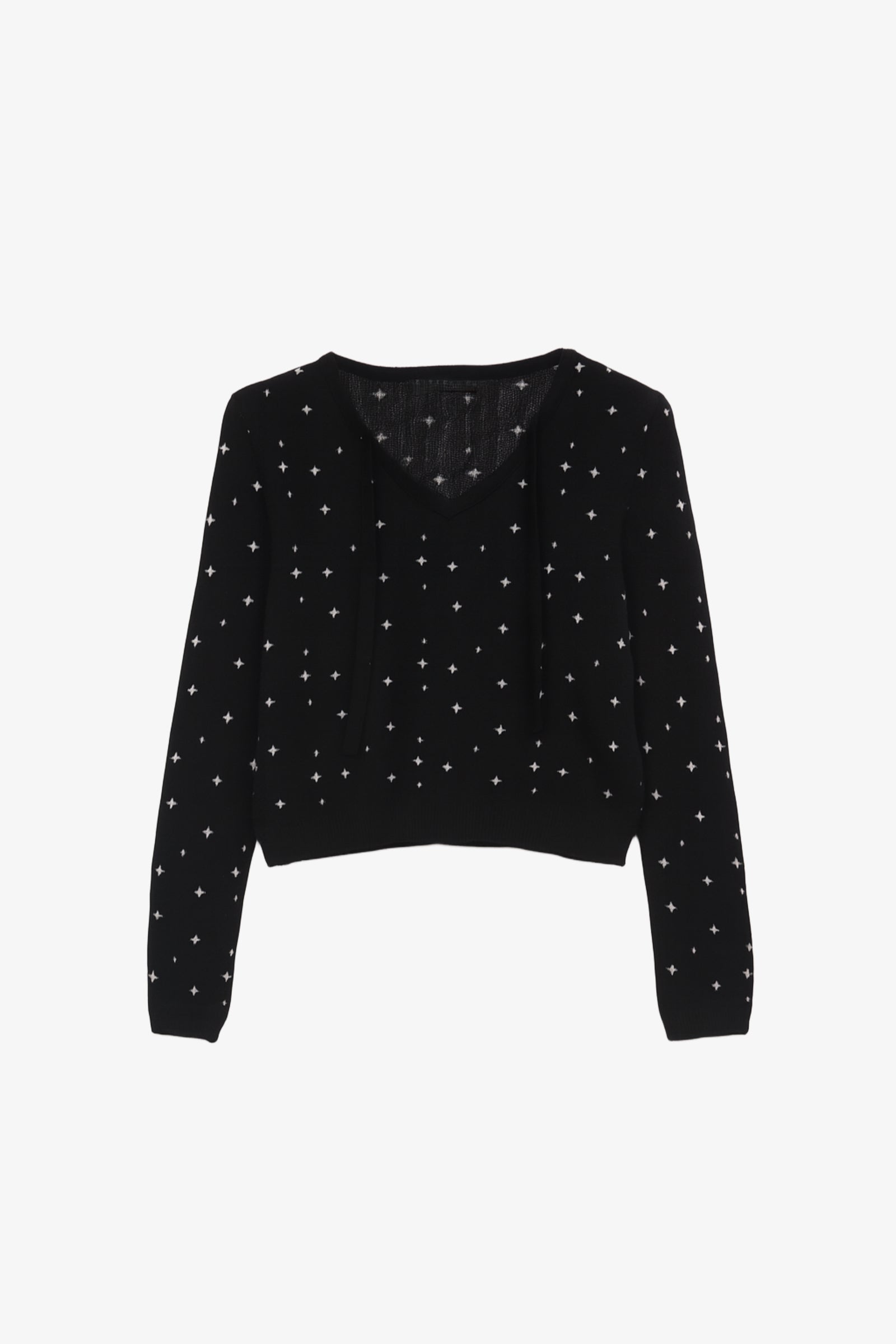 طقم بيجامة بفتحة رقبة مربوطة 